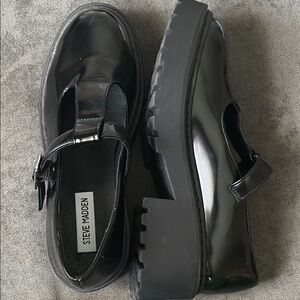 Vintage Steve Madden Glossy Black Chunky kyria 2 Maryjane’s
